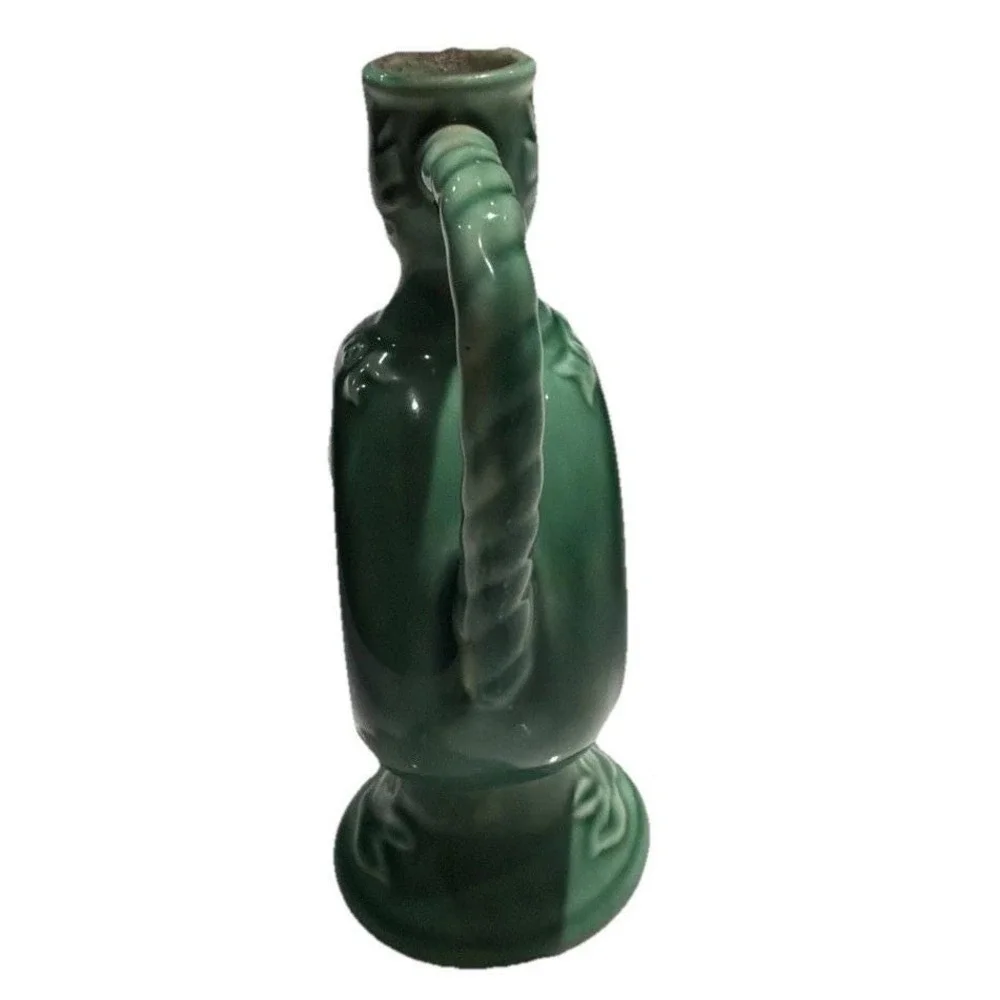 Gouda Hulstkamp‎ Green Pottery MoonFlask Decanter Bottle 1775 7.1/4